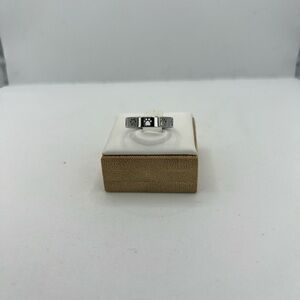 Pet Paw Silver Ring - size 6.5